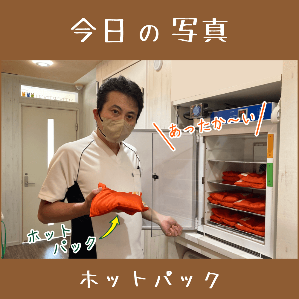 今日の写真（温熱療法に使うホットパック）